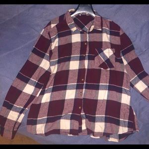 Charlotte Russe Plaid Button-Down